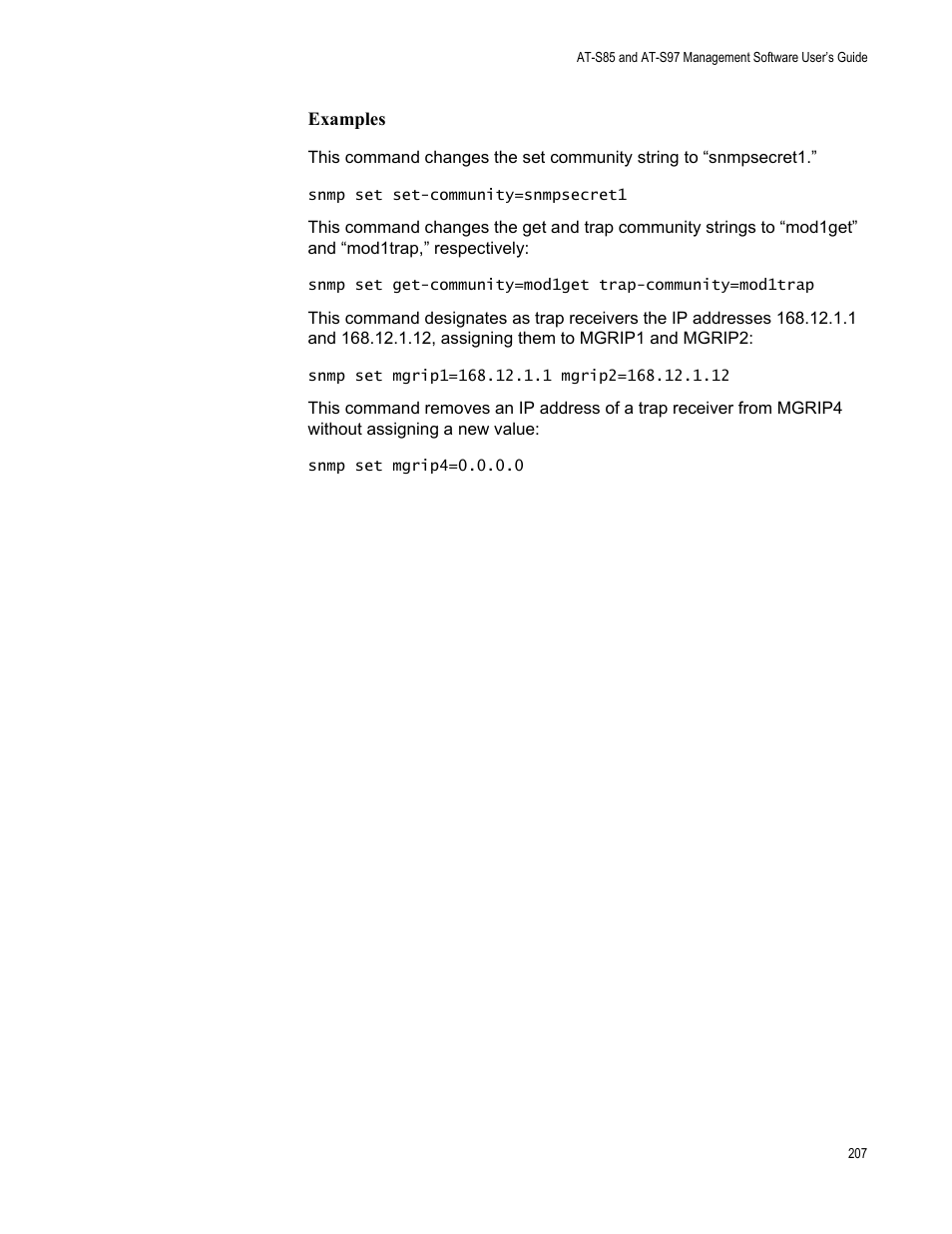 Allied Telesis AT-S97 User Manual | Page 207 / 248