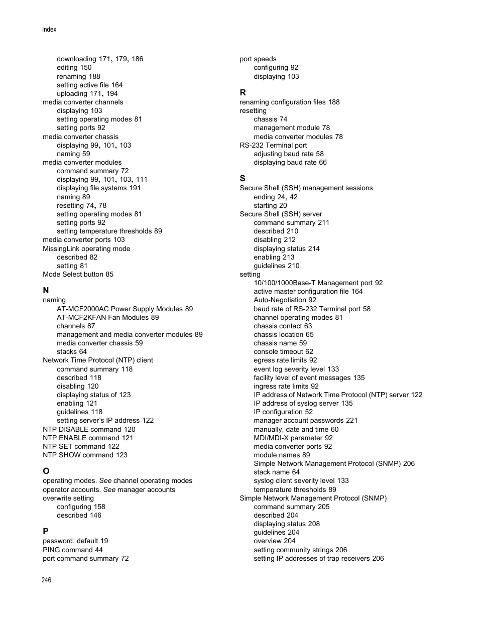 Allied Telesis AT-S97 User Manual | Page 246 / 248