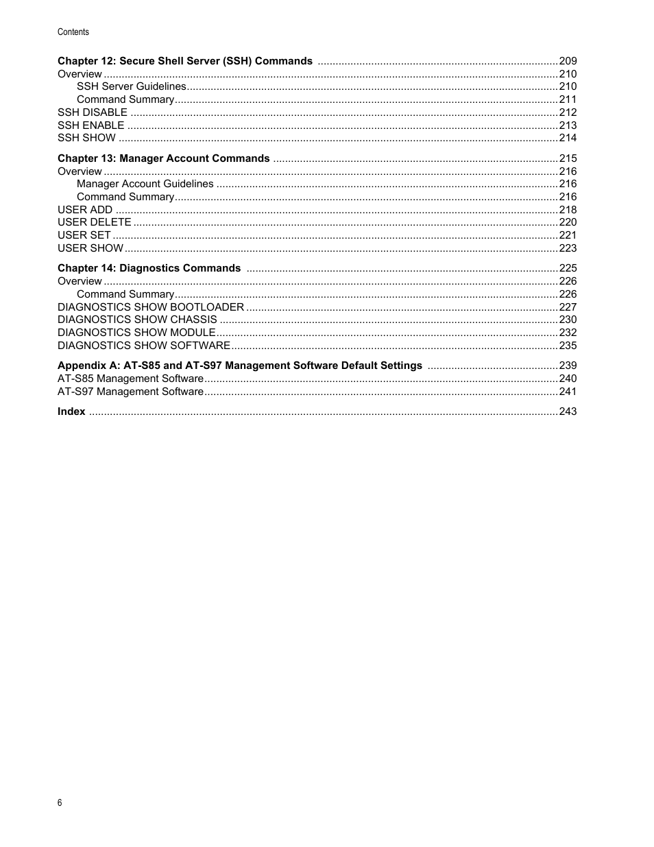 Allied Telesis AT-S97 User Manual | Page 6 / 248