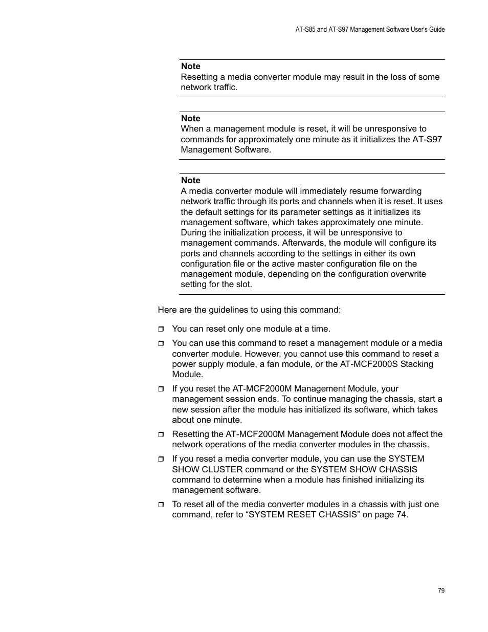 Allied Telesis AT-S97 User Manual | Page 79 / 248