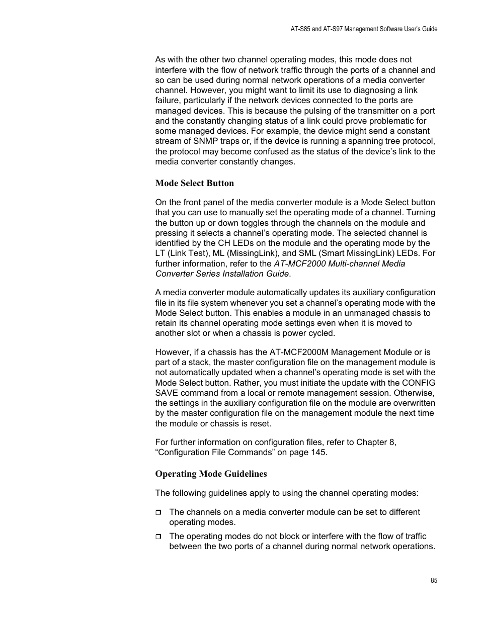 Allied Telesis AT-S97 User Manual | Page 85 / 248