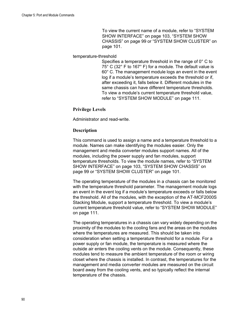 Allied Telesis AT-S97 User Manual | Page 90 / 248