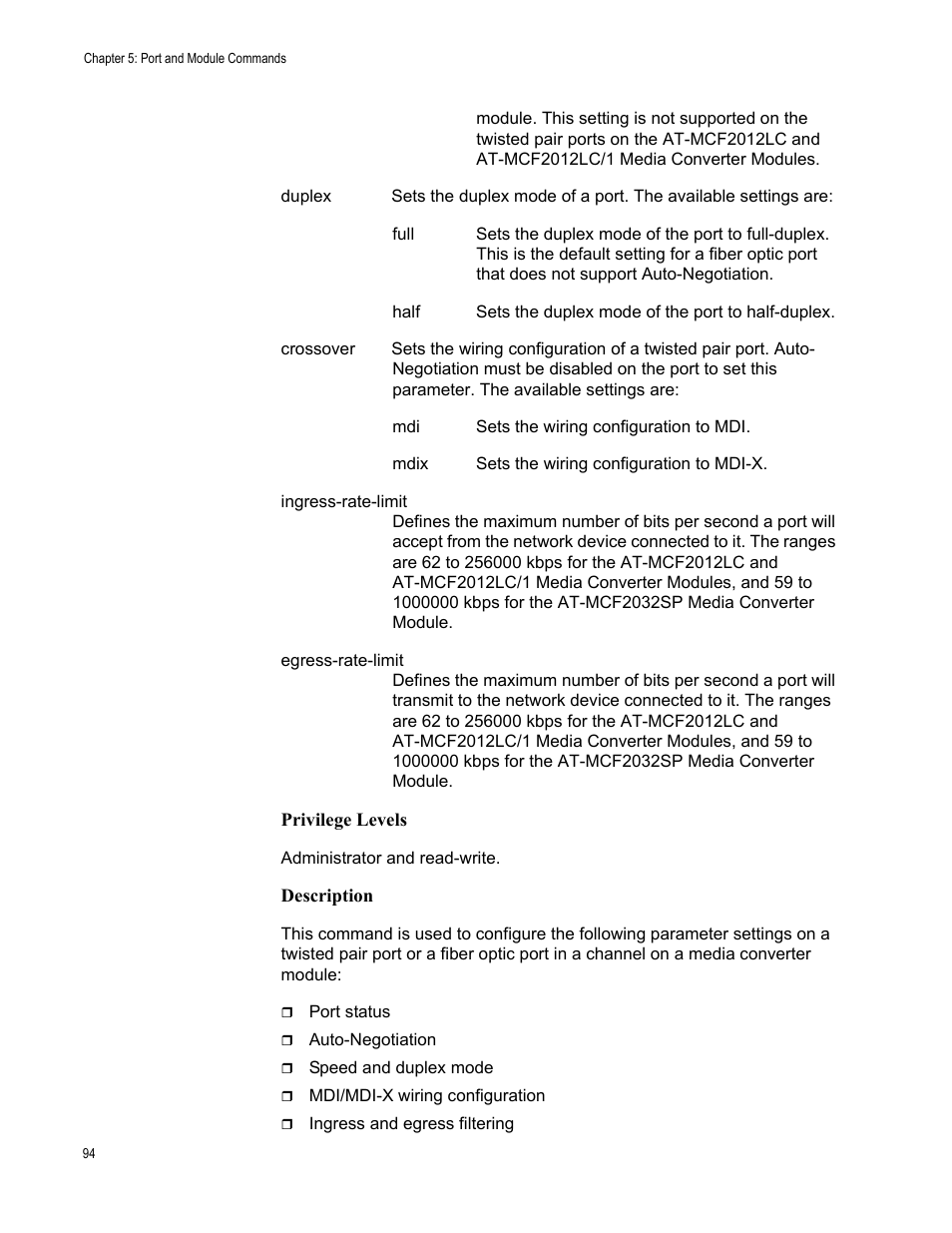 Allied Telesis AT-S97 User Manual | Page 94 / 248