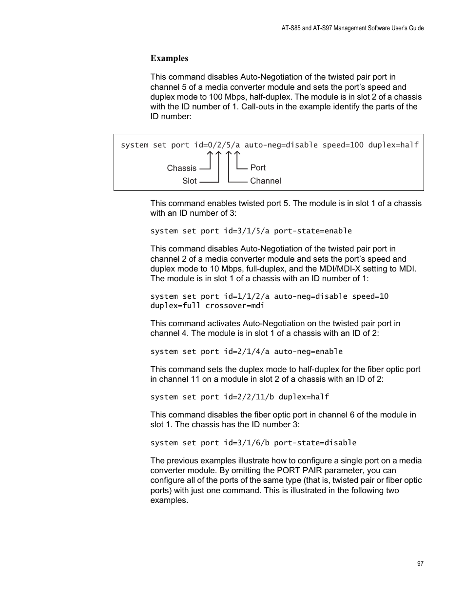 Allied Telesis AT-S97 User Manual | Page 97 / 248