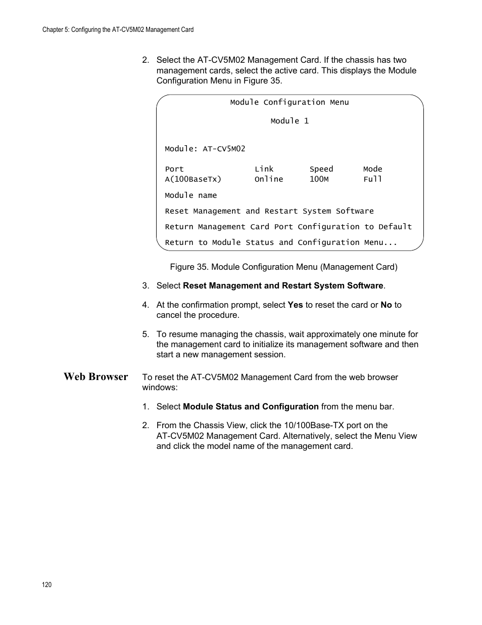 Web browser | Allied Telesis AT-S102 User Manual | Page 120 / 374