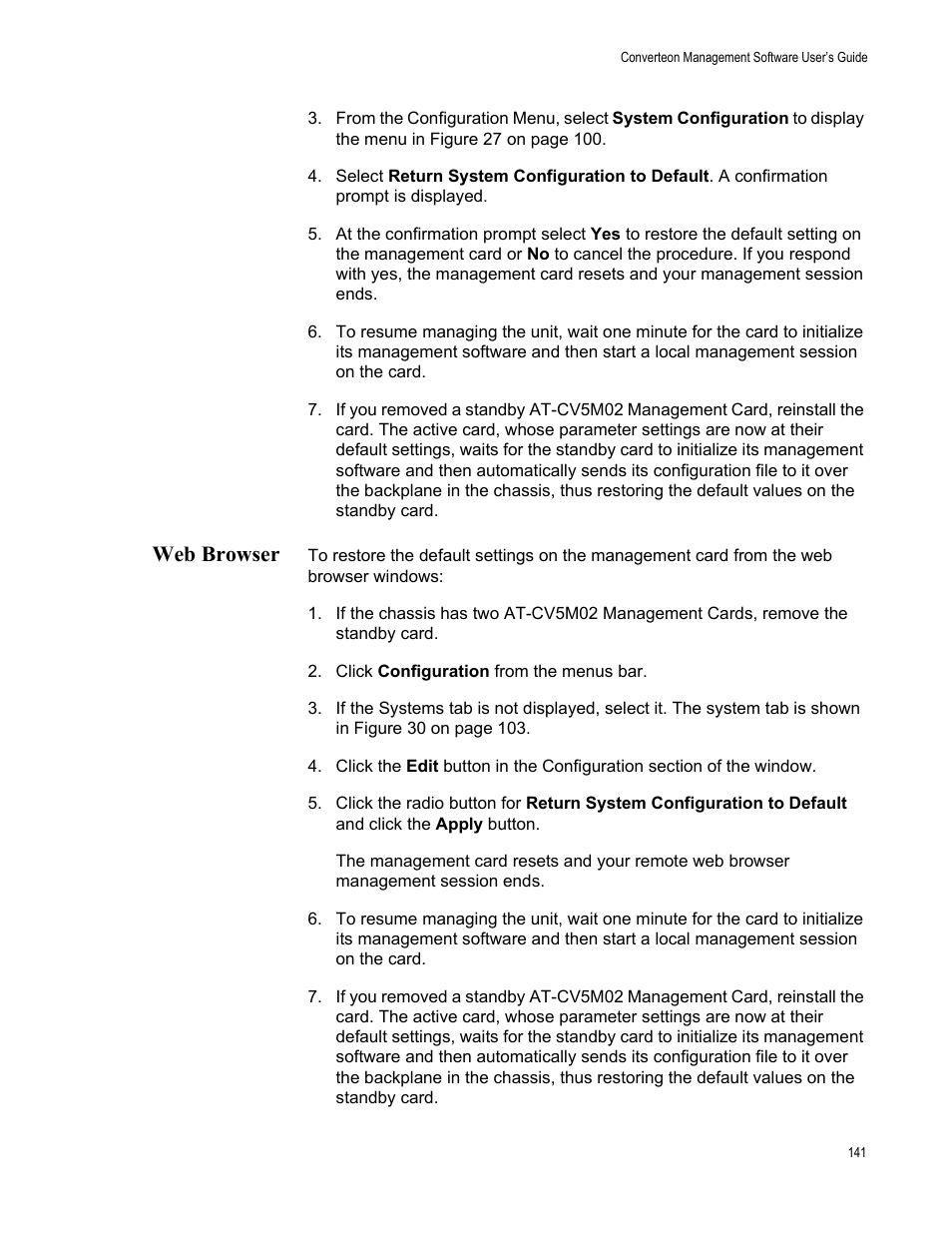 Web browser | Allied Telesis AT-S102 User Manual | Page 141 / 374