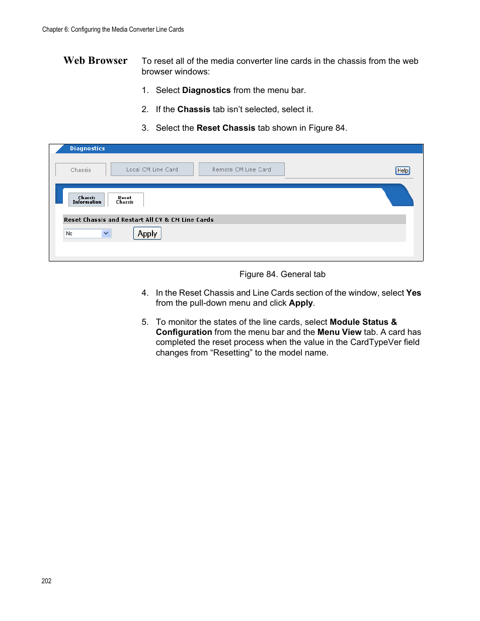 Web browser, Figure 85. general tab | Allied Telesis AT-S102 User Manual | Page 202 / 374