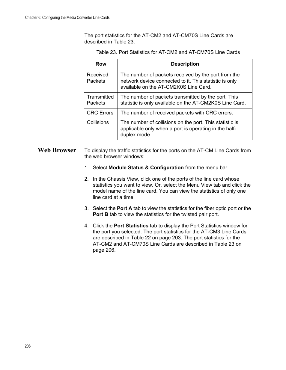Web browser | Allied Telesis AT-S102 User Manual | Page 206 / 374