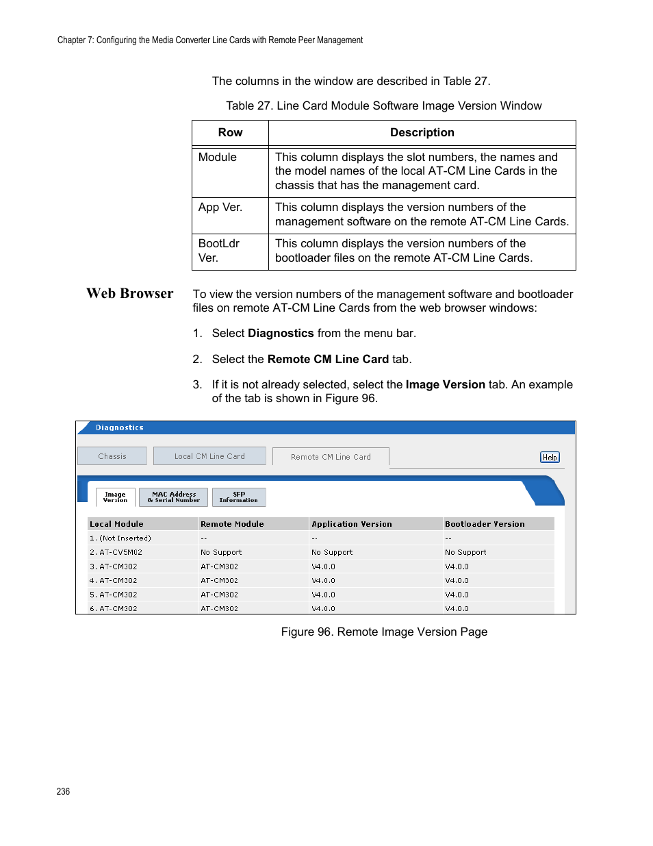 Web browser | Allied Telesis AT-S102 User Manual | Page 236 / 374