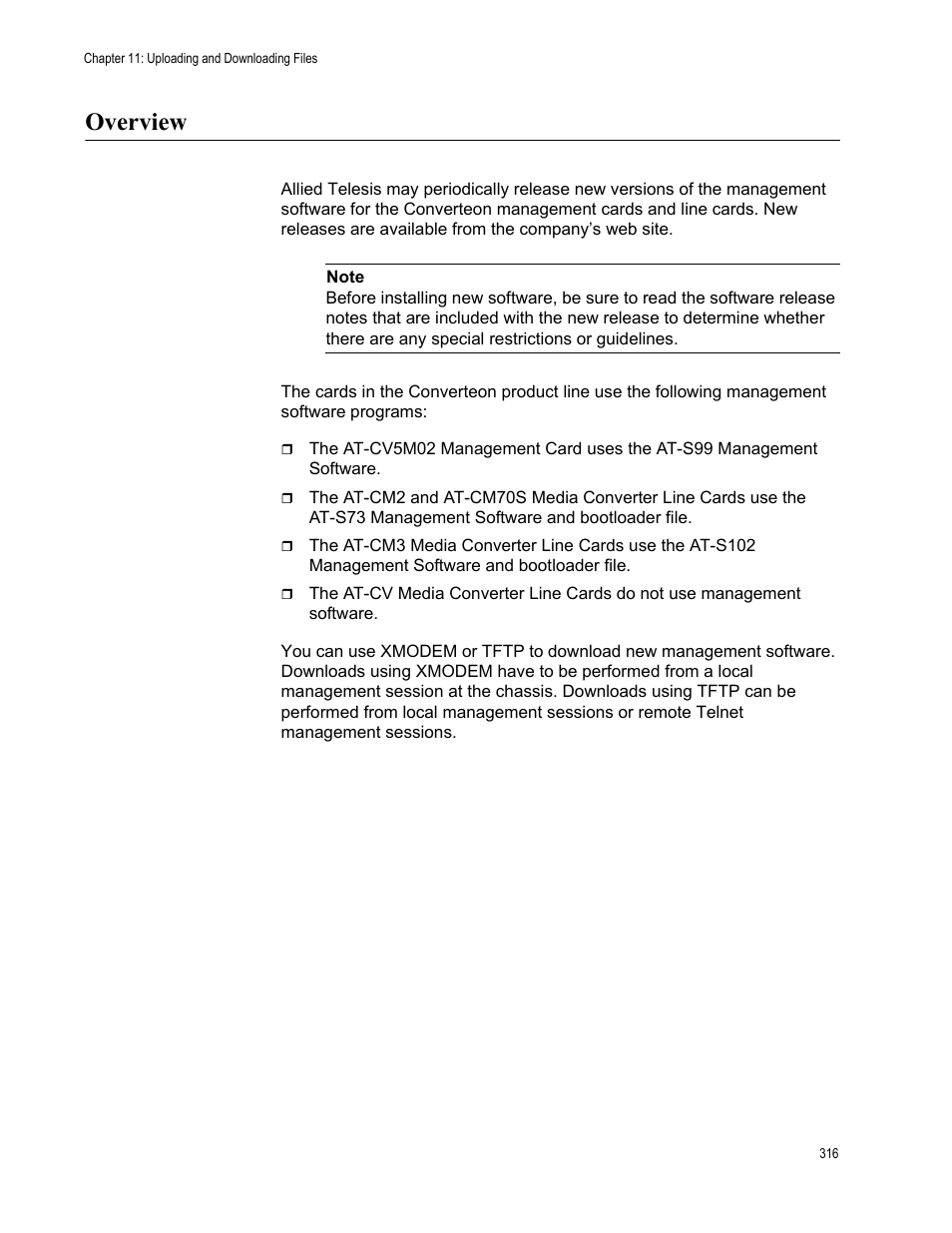 Overview | Allied Telesis AT-S102 User Manual | Page 316 / 374