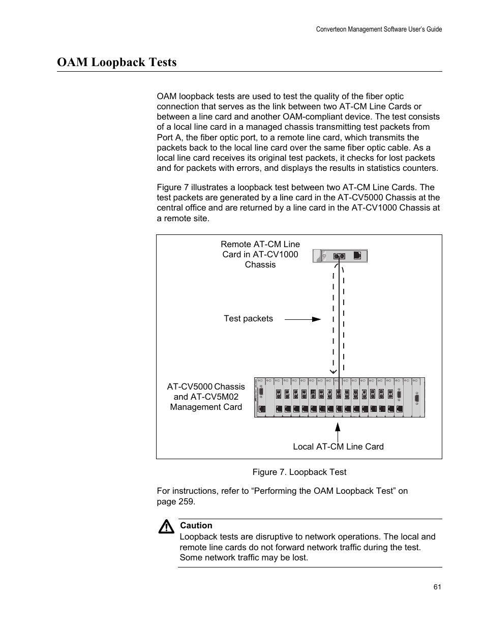 Oam loopback tests, Figure 8. loopback test | Allied Telesis AT-S102 User Manual | Page 61 / 374