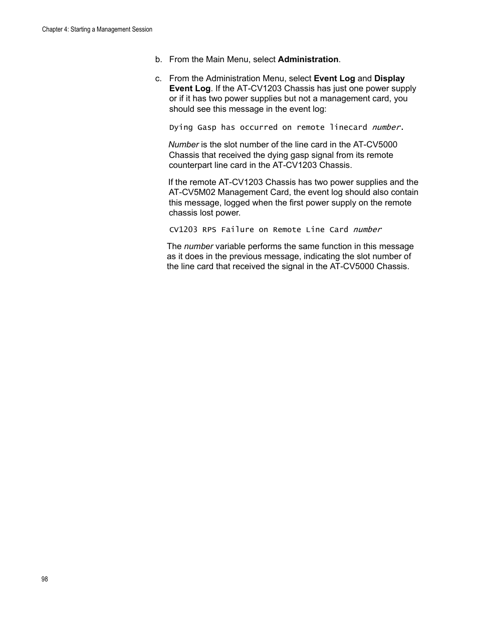 Allied Telesis AT-S102 User Manual | Page 98 / 374