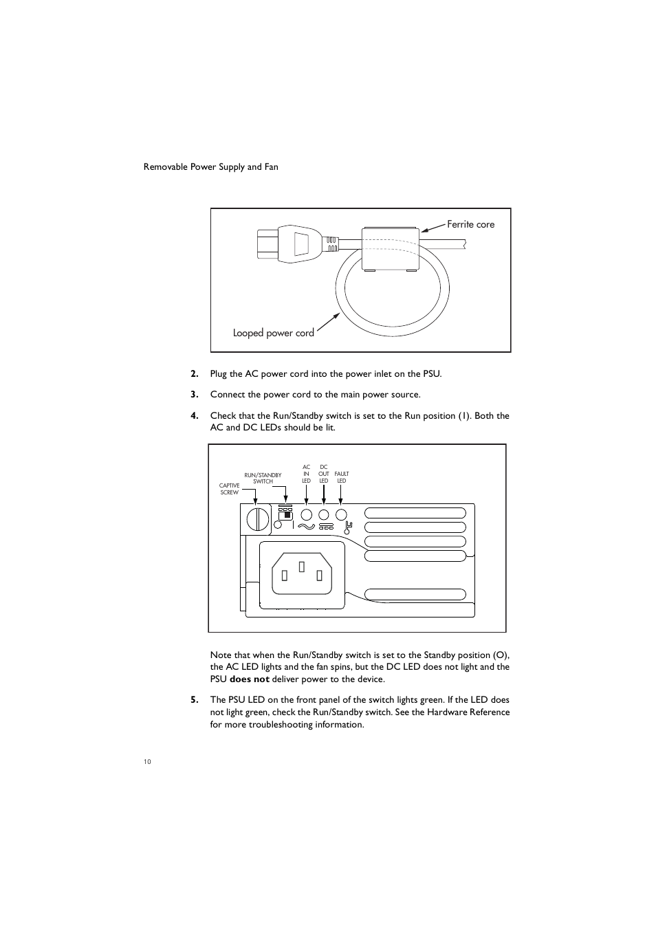 Allied Telesis Removable Power Supply and Fan User Manual | Page 11 / 23