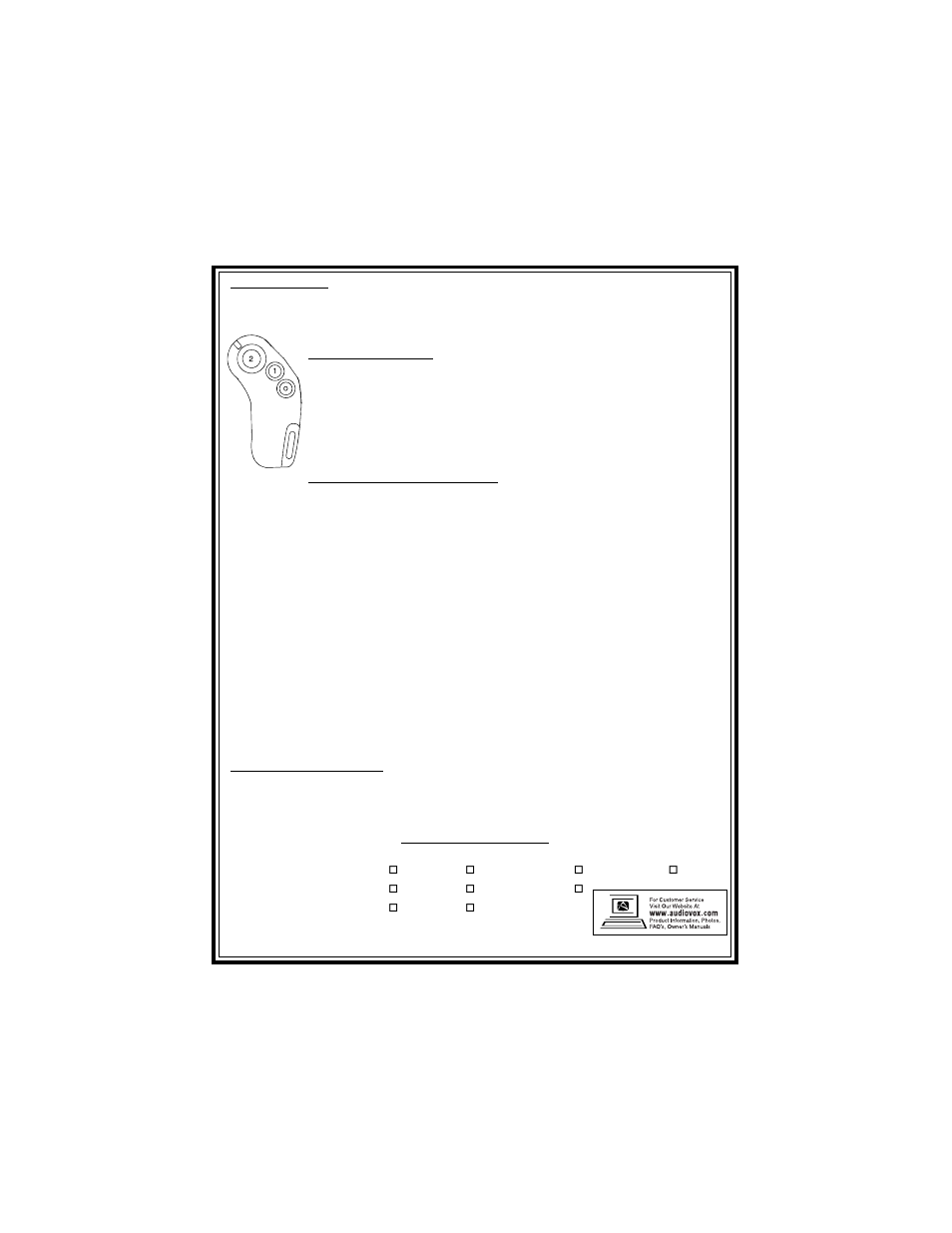 Audiovox APS-55LR User Manual | Page 2 / 2