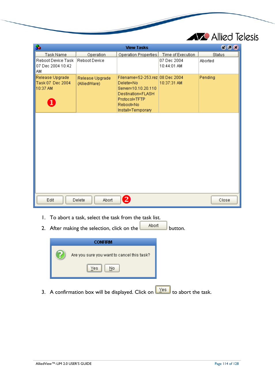 Allied Telesis AlliedView-UM 2.0 User Manual | Page 114 / 128