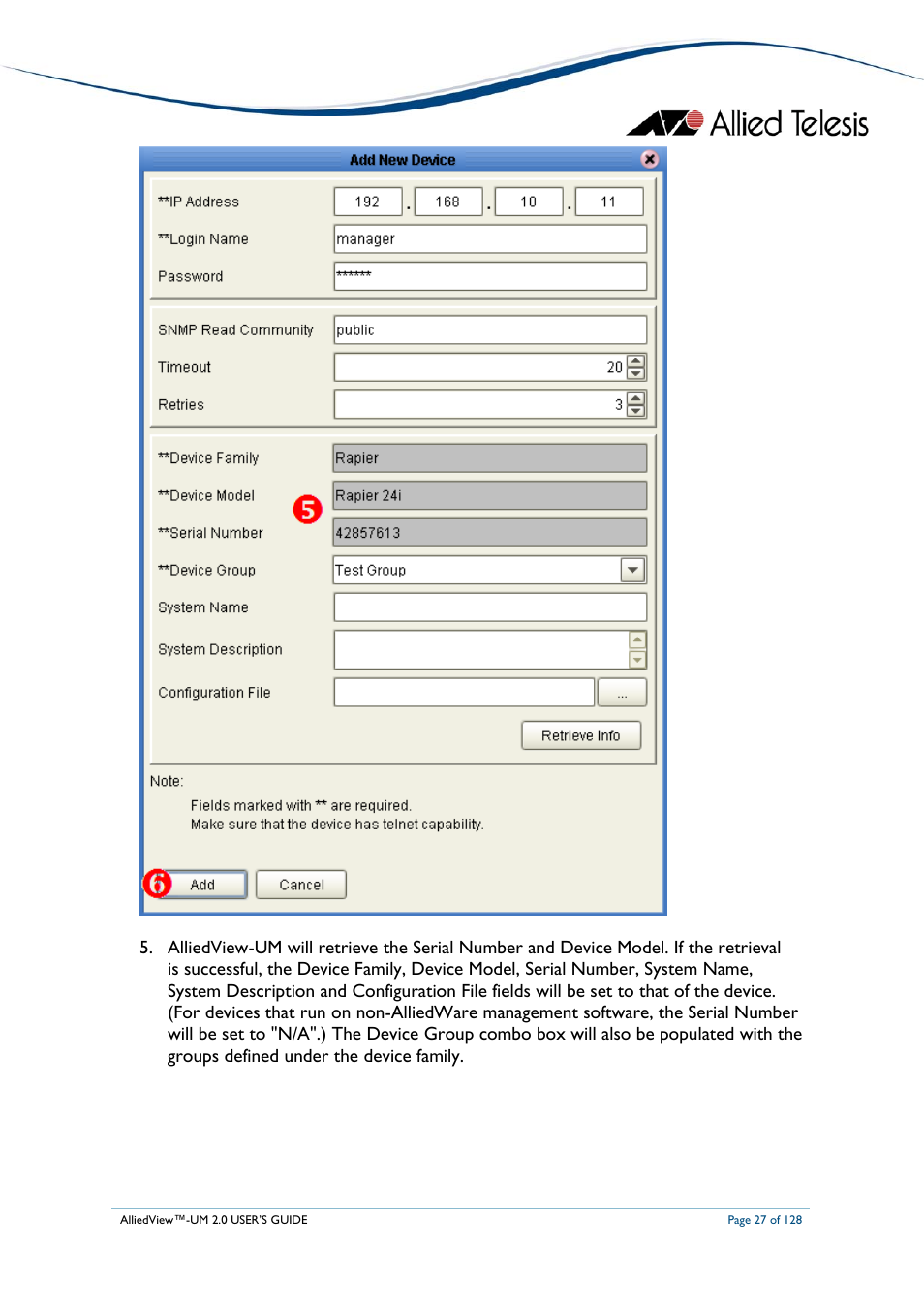 Allied Telesis AlliedView-UM 2.0 User Manual | Page 27 / 128