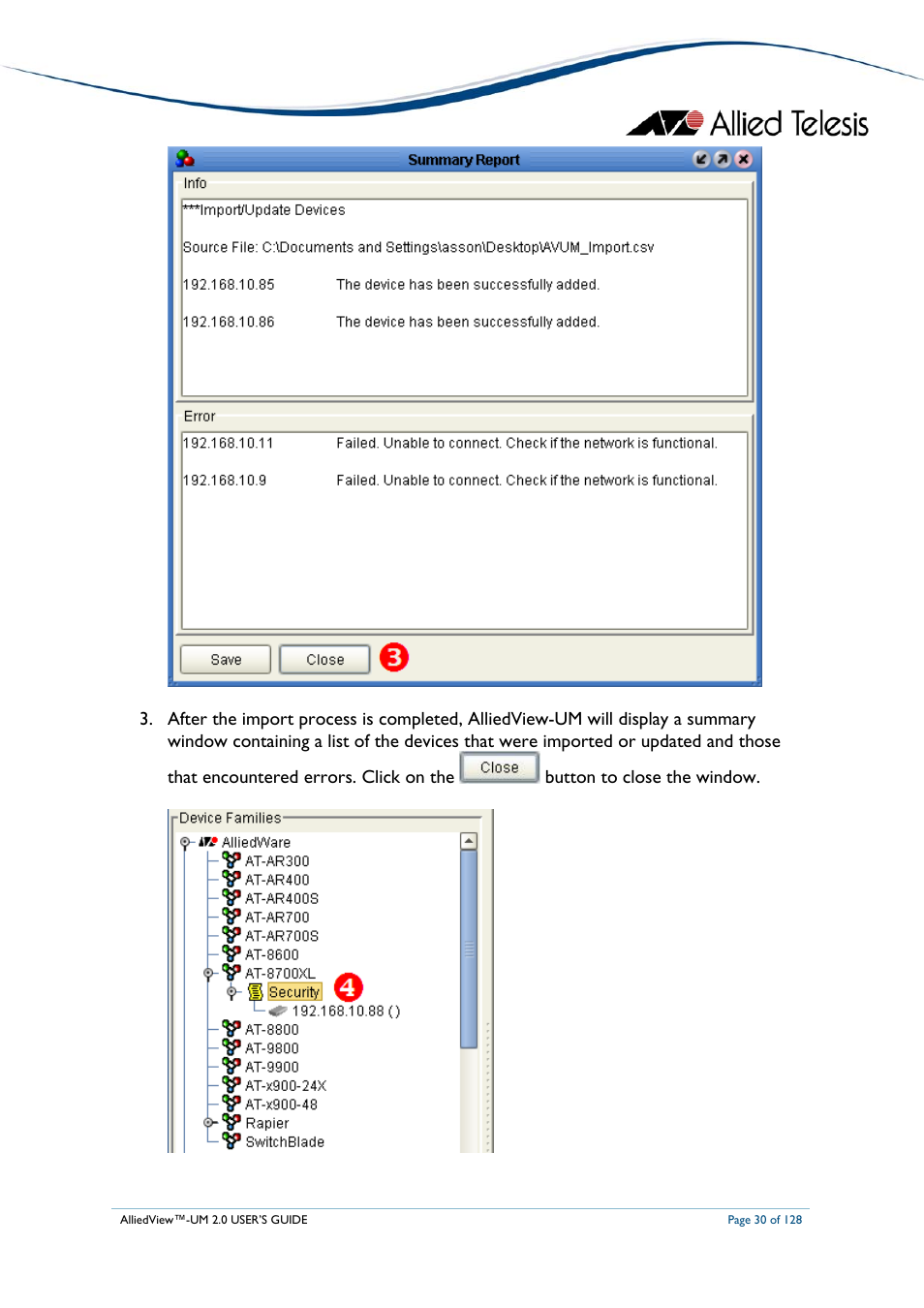 Allied Telesis AlliedView-UM 2.0 User Manual | Page 30 / 128
