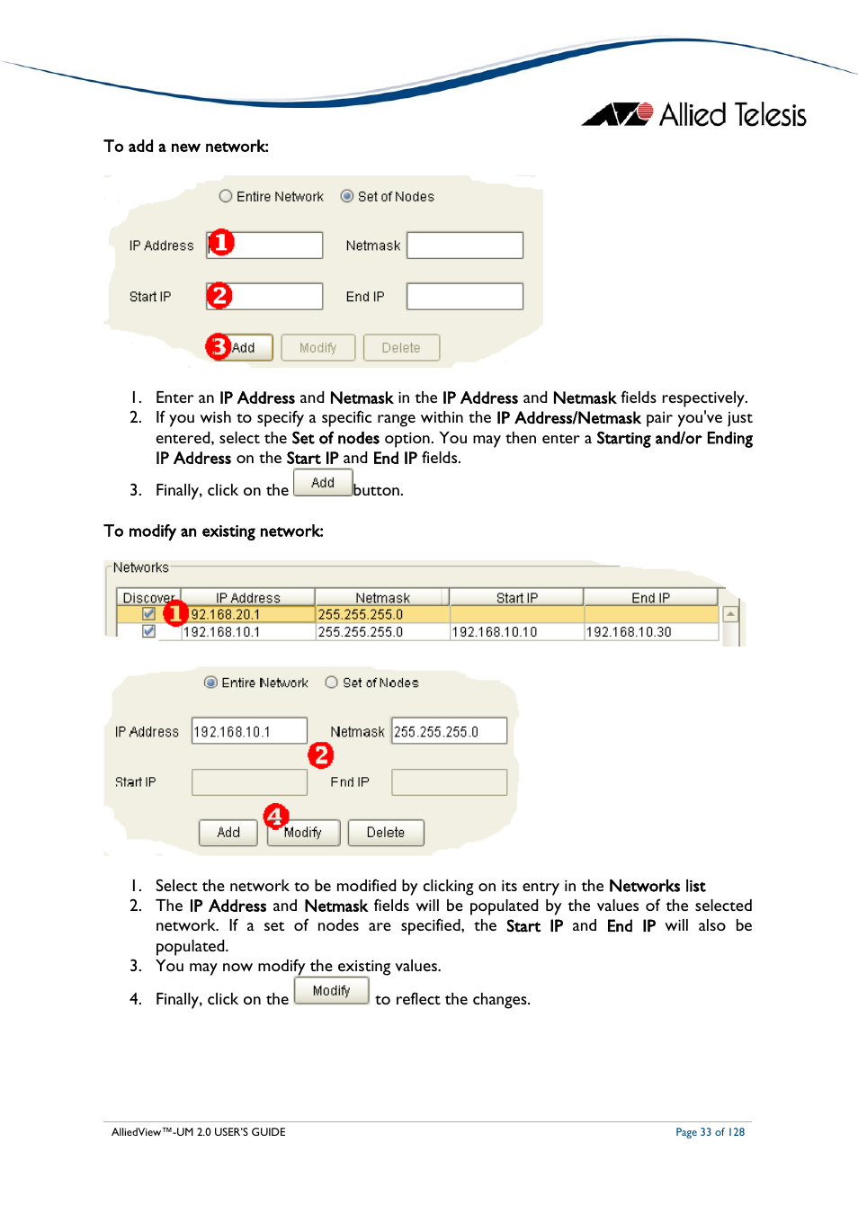 Allied Telesis AlliedView-UM 2.0 User Manual | Page 33 / 128