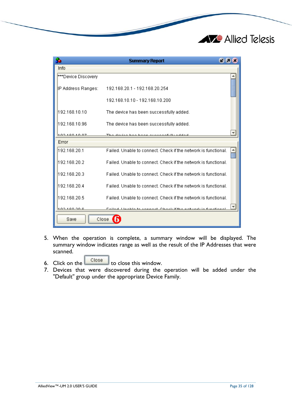 Allied Telesis AlliedView-UM 2.0 User Manual | Page 35 / 128