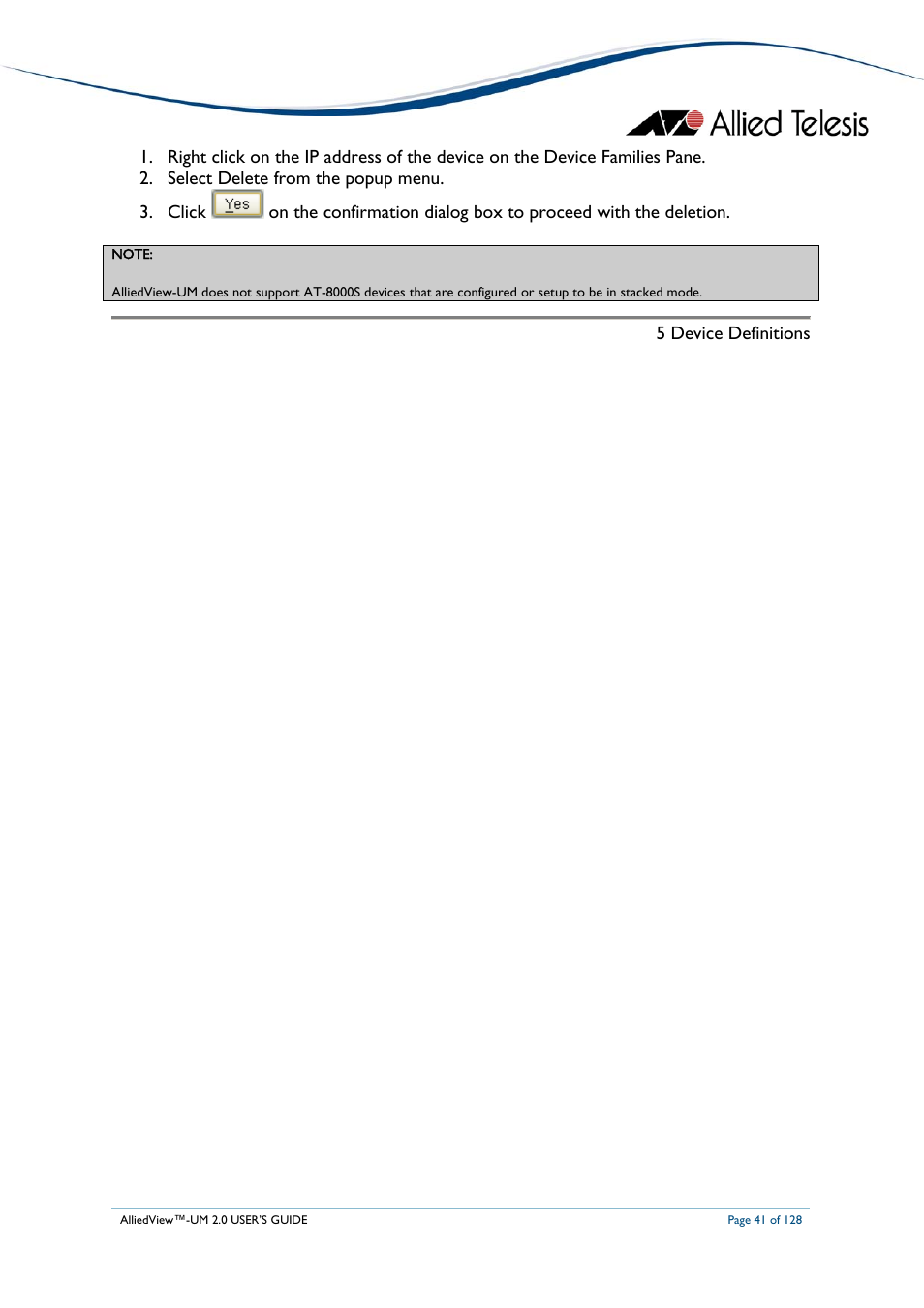 Allied Telesis AlliedView-UM 2.0 User Manual | Page 41 / 128