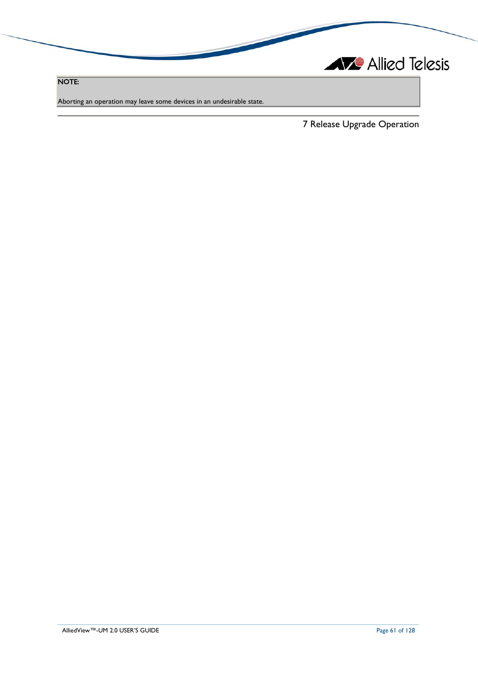 Allied Telesis AlliedView-UM 2.0 User Manual | Page 61 / 128