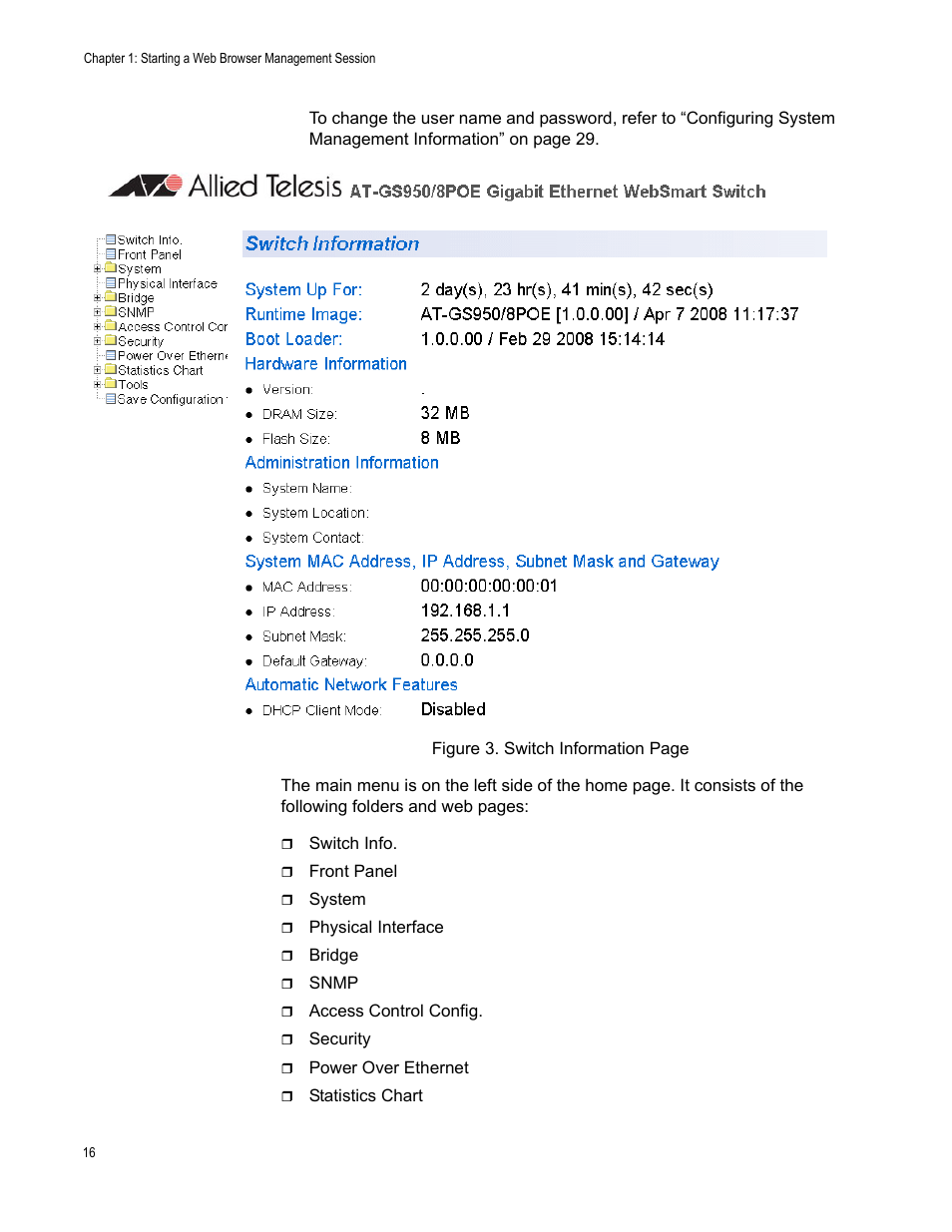 Allied Telesis AT-S101 User Manual | Page 16 / 238