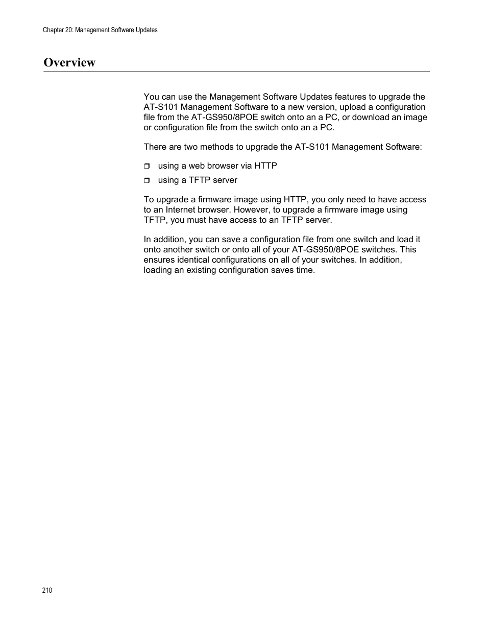 Overview | Allied Telesis AT-S101 User Manual | Page 210 / 238