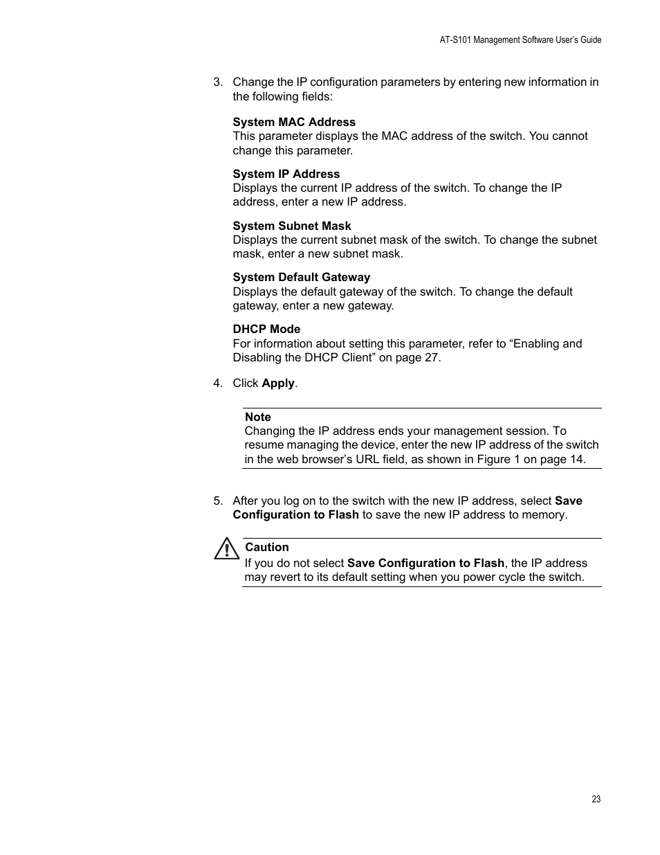 Allied Telesis AT-S101 User Manual | Page 23 / 238