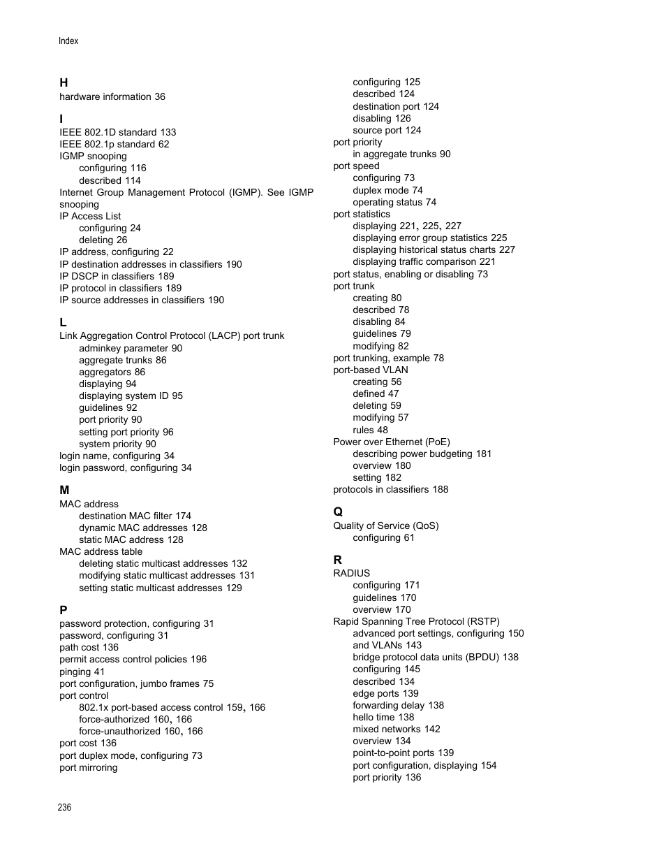 Allied Telesis AT-S101 User Manual | Page 236 / 238