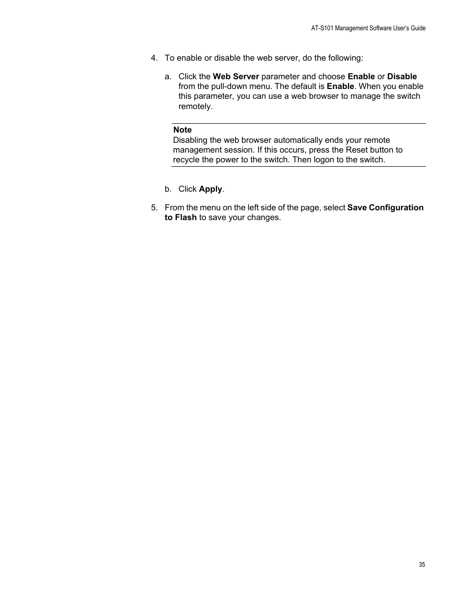 Allied Telesis AT-S101 User Manual | Page 35 / 238