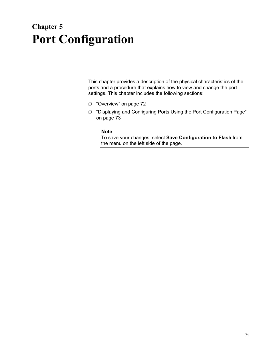 Chapter 5, Port configuration, R 5: port configuration | Allied Telesis AT-S101 User Manual | Page 71 / 238