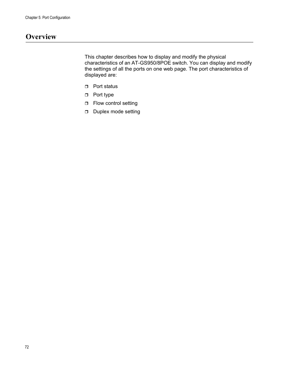 Overview | Allied Telesis AT-S101 User Manual | Page 72 / 238