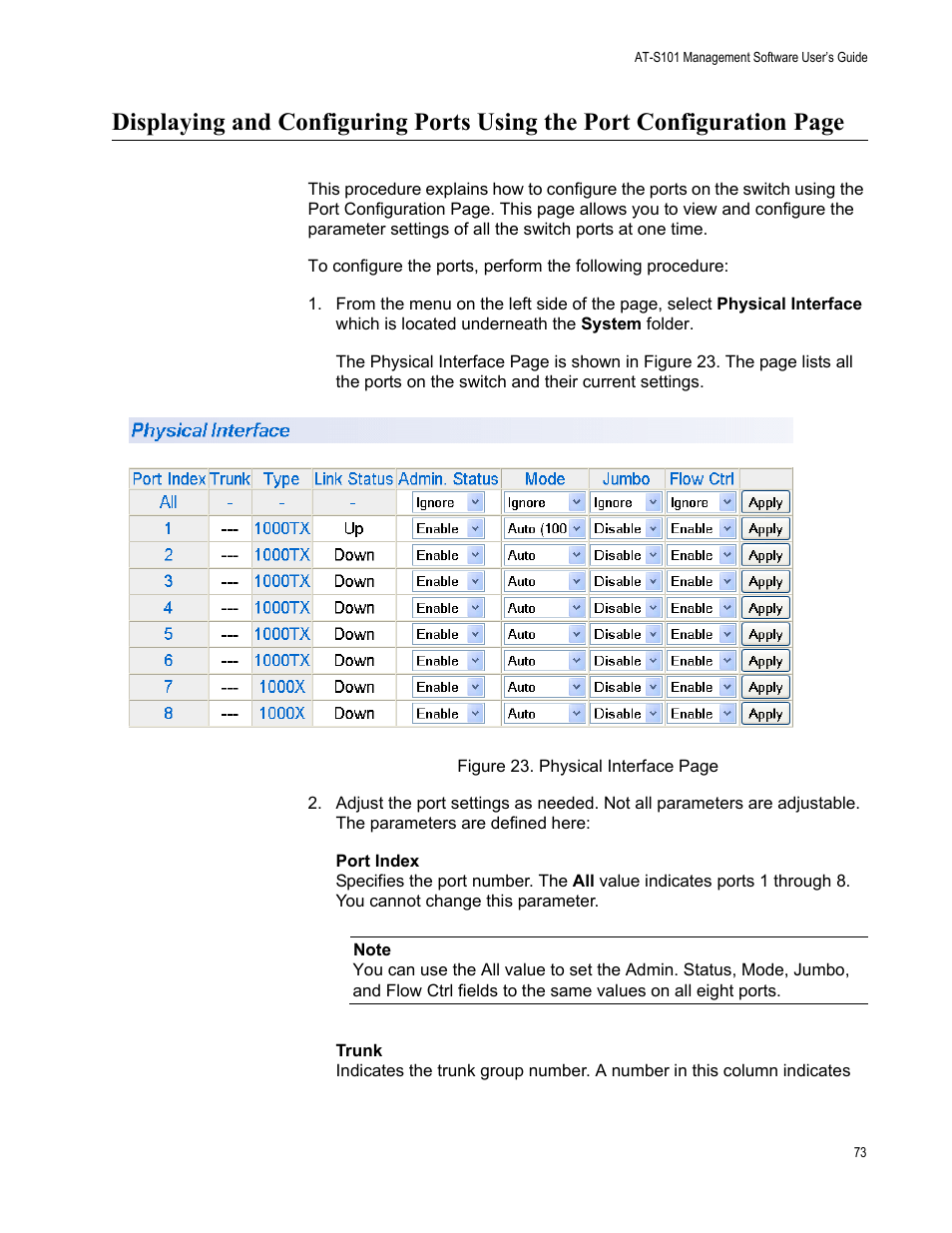 Allied Telesis AT-S101 User Manual | Page 73 / 238