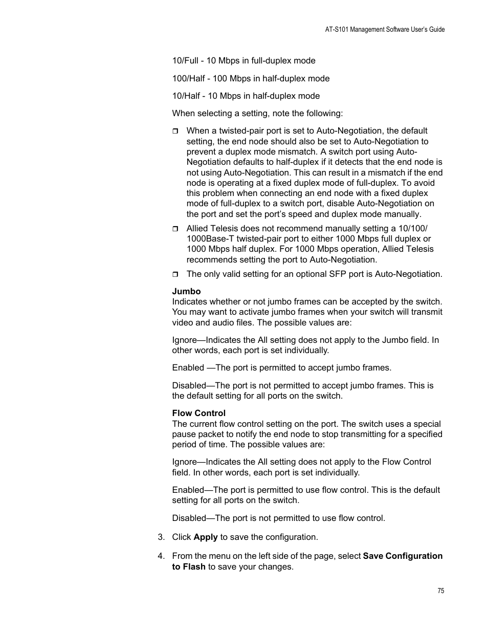 Allied Telesis AT-S101 User Manual | Page 75 / 238