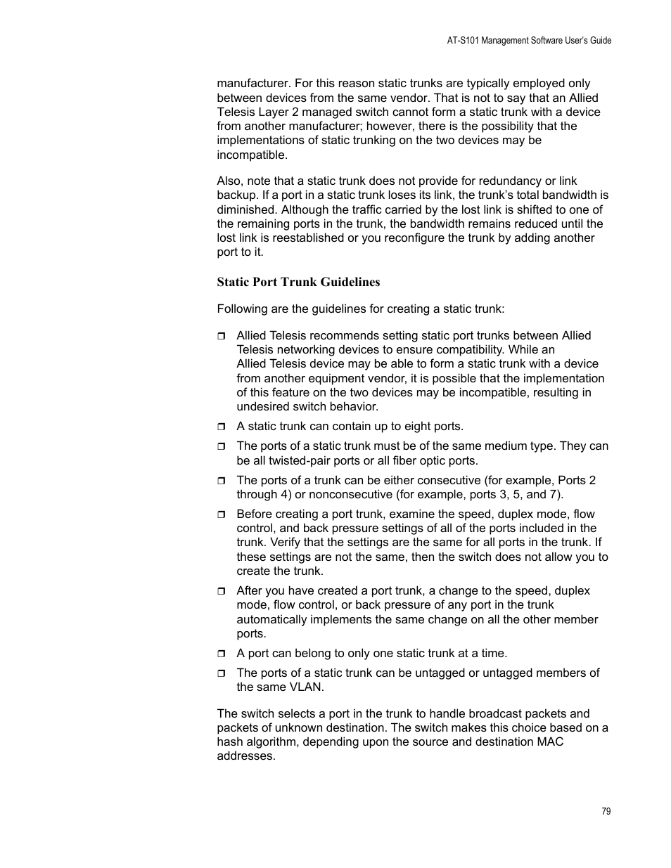 Allied Telesis AT-S101 User Manual | Page 79 / 238
