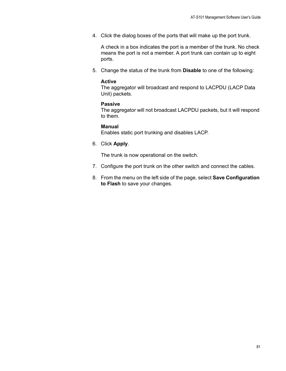 Allied Telesis AT-S101 User Manual | Page 81 / 238