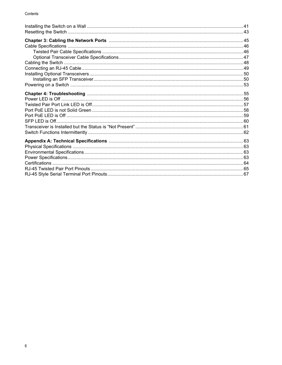 Allied Telesis AT-GS950/8POE User Manual | Page 6 / 68