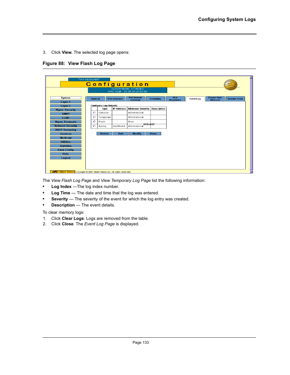 Allied Telesis AT-S94 User Manual | Page 133 / 250