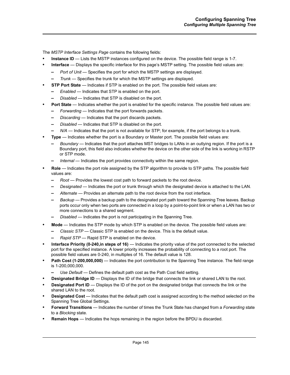 Allied Telesis AT-S94 User Manual | Page 145 / 250