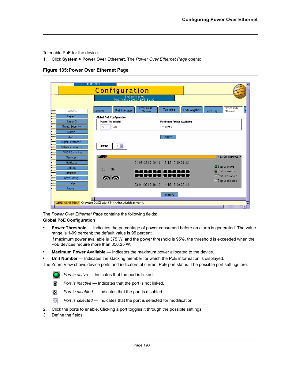 Allied Telesis AT-S94 User Manual | Page 193 / 250