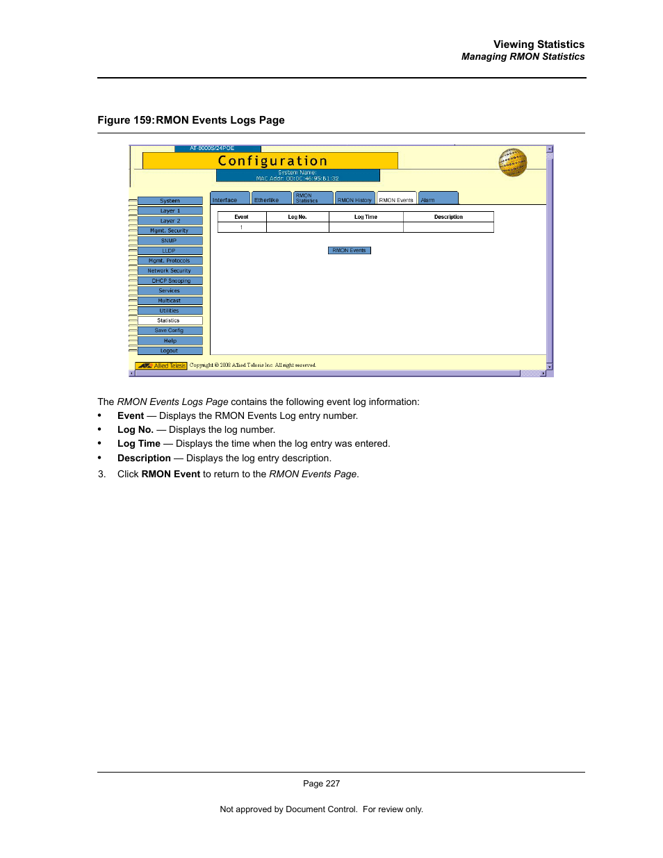 Allied Telesis AT-S94 User Manual | Page 227 / 250