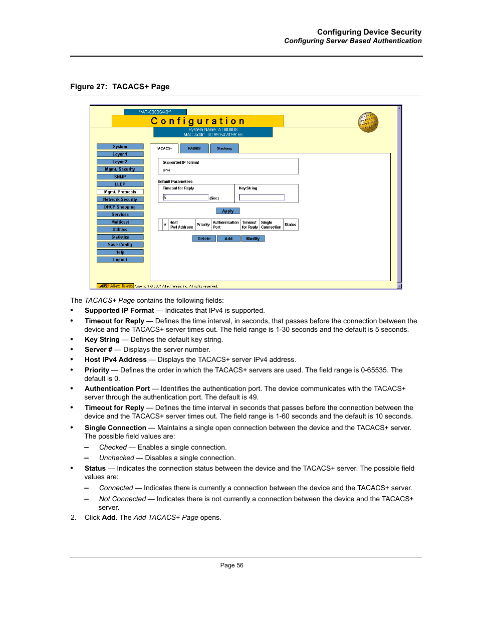Allied Telesis AT-S94 User Manual | Page 56 / 250