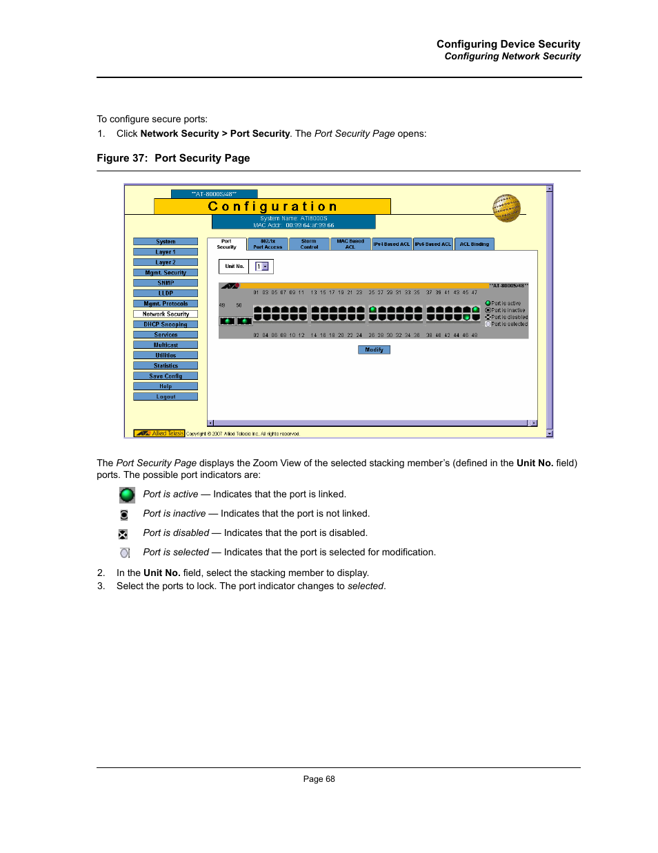 Allied Telesis AT-S94 User Manual | Page 68 / 250