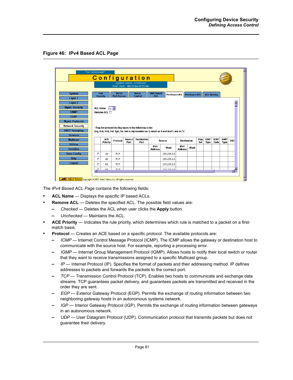 Allied Telesis AT-S94 User Manual | Page 81 / 250