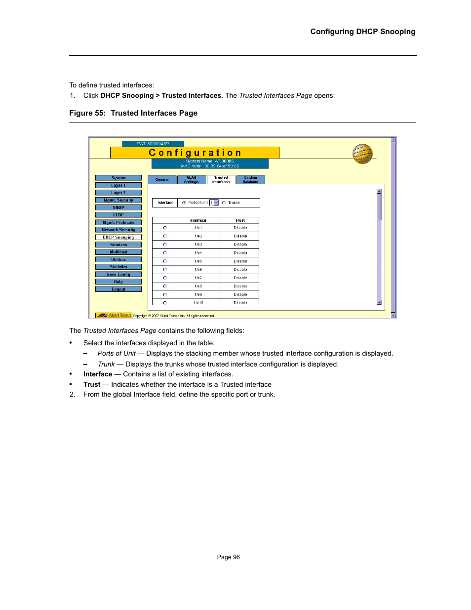 Allied Telesis AT-S94 User Manual | Page 96 / 250