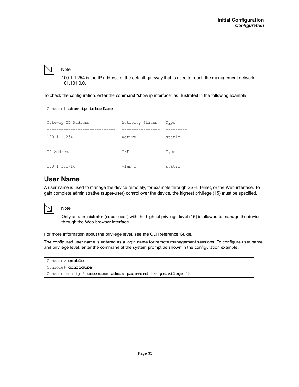 User name | Allied Telesis AT-8000S User Manual | Page 35 / 48