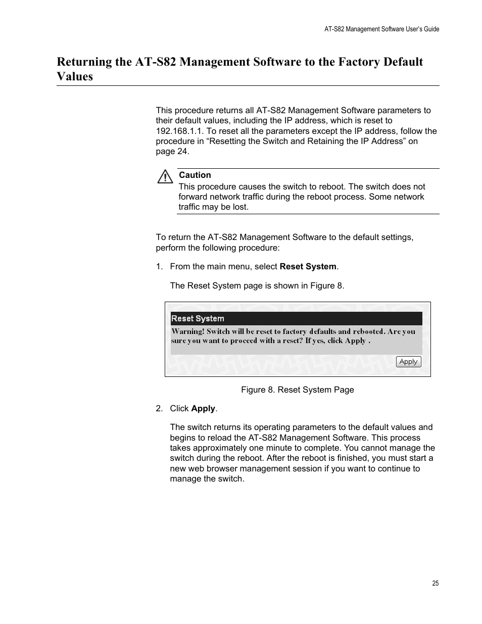 Allied Telesis AT-S82 User Manual | Page 25 / 76