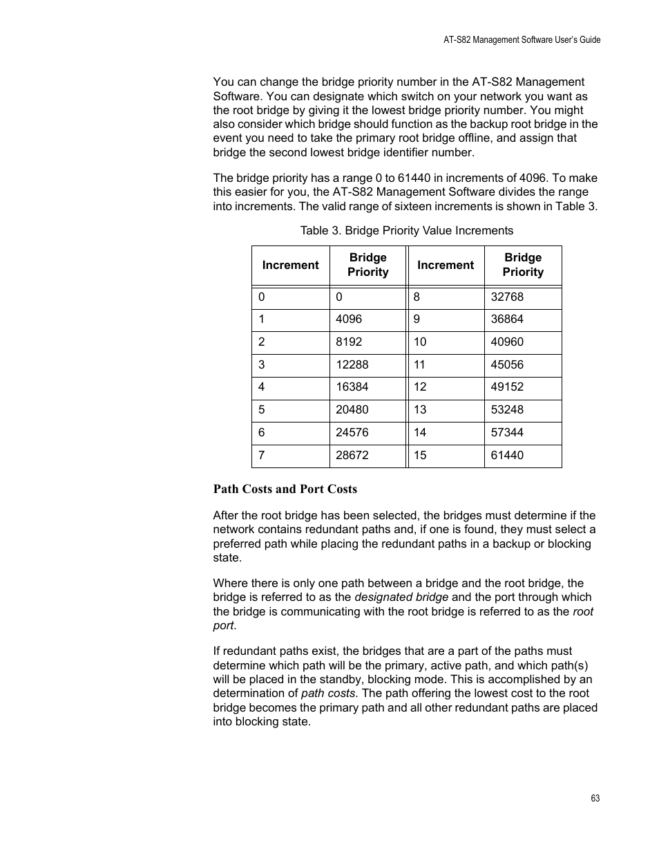 Allied Telesis AT-S82 User Manual | Page 63 / 76