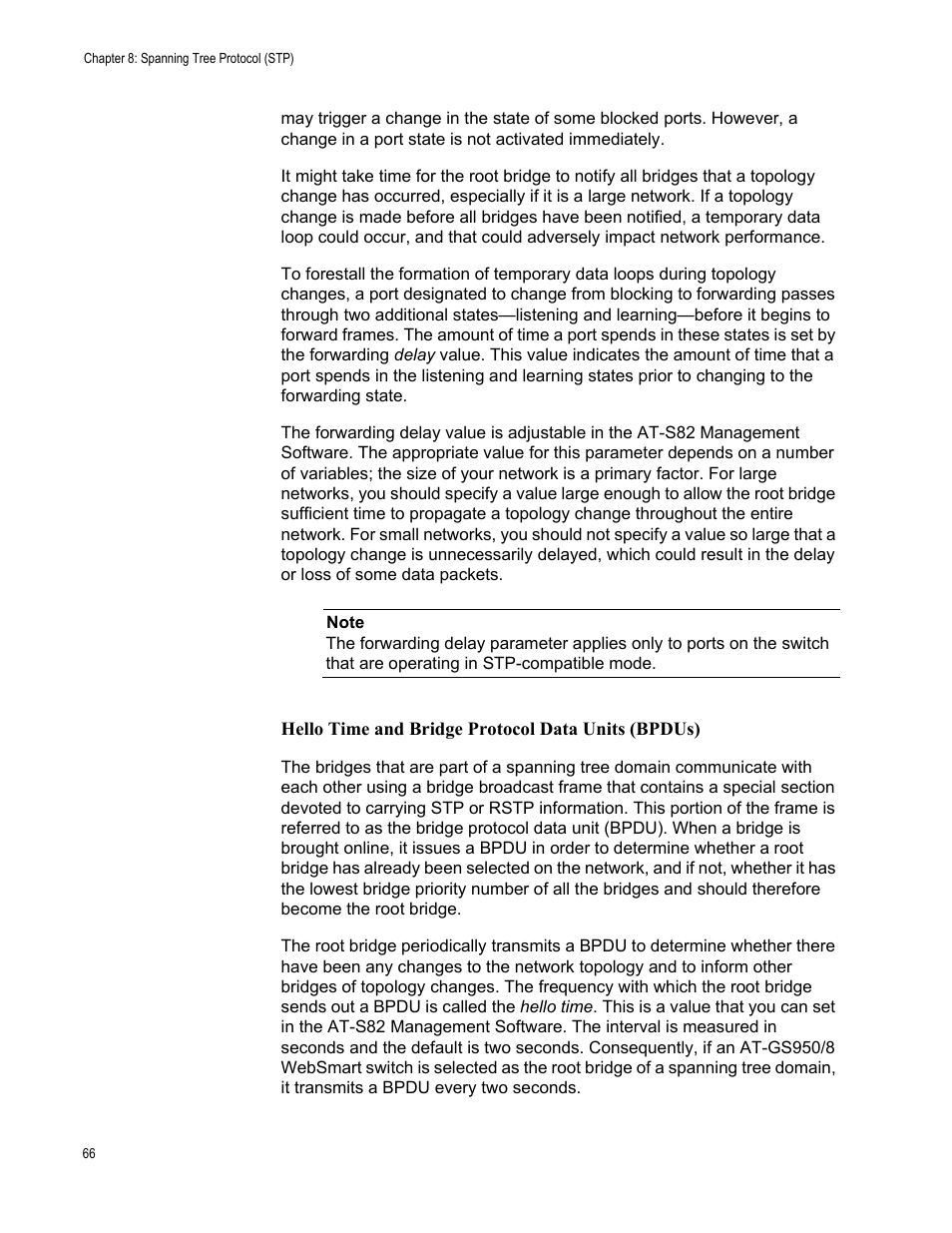 Allied Telesis AT-S82 User Manual | Page 66 / 76