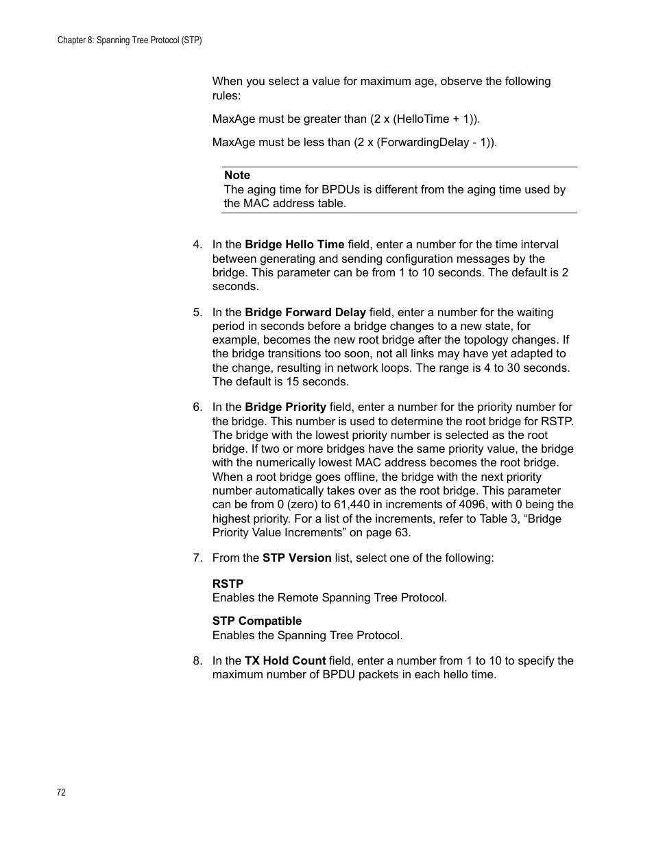 Allied Telesis AT-S82 User Manual | Page 72 / 76
